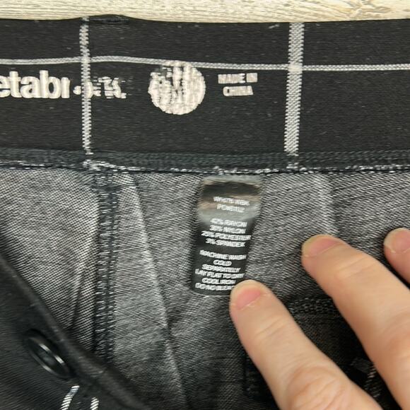 Betabrand Women’s Dress Pants Yoga Pants Classic Bootcut Black Windowpane Medium - Picture 6 of 11